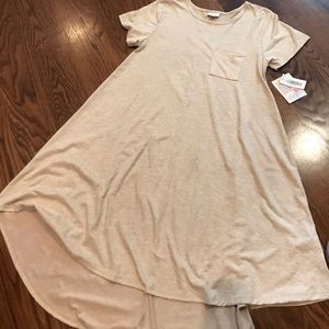 LuLaRoe NWT neigh heather Carly dress. Size CSA